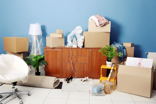 Packing and transport support for an office move in Acton