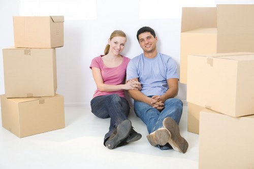 Local moving truck suitable for flats, houses, and business relocations in Acton