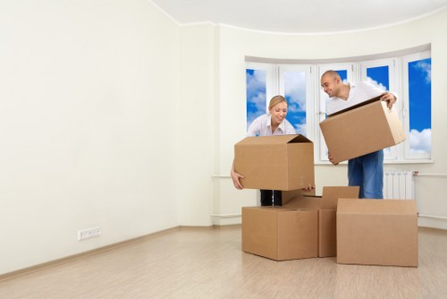 Commercial office relocation in Acton with careful equipment transport