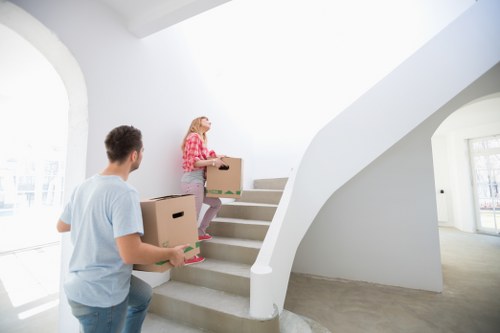 Van loading for furniture transport in Acton