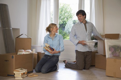 Packing and loading furniture for a home removal in Acton