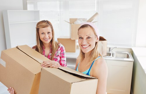 Free quote concept for Removals Acton with boxes and checklist
